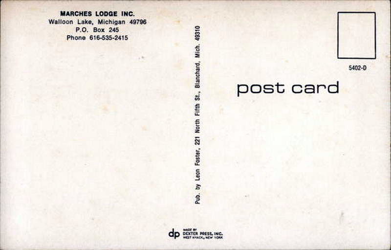 Marches Lodge - Vintage Postcard (newer photo)